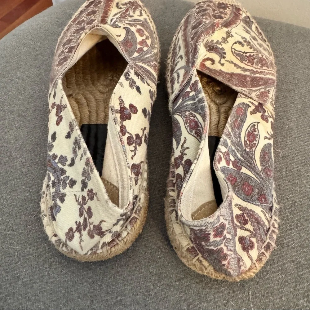 Isabel Marant Paisley Espadrille Flats EU 37 US 7